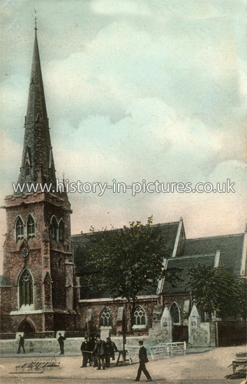 St Edwards Church, Market Place, Romford, Essex. c.1906